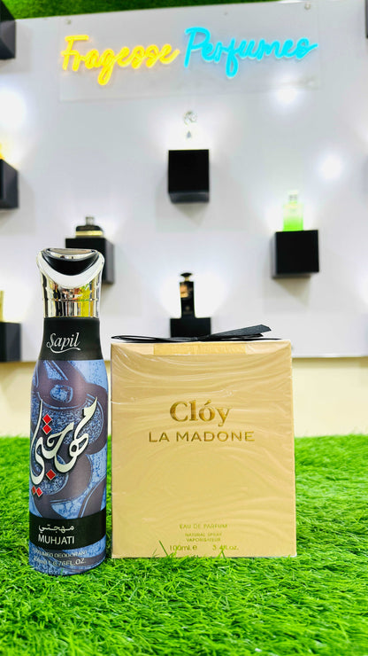 Cloy LA MADONE Perfume with Spray Gift, Parcel Allow to Open