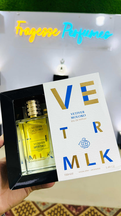 Vetiver Moloko and Fogg Perfume with Sapil Body Spray Gift, Parcel Allow to Open