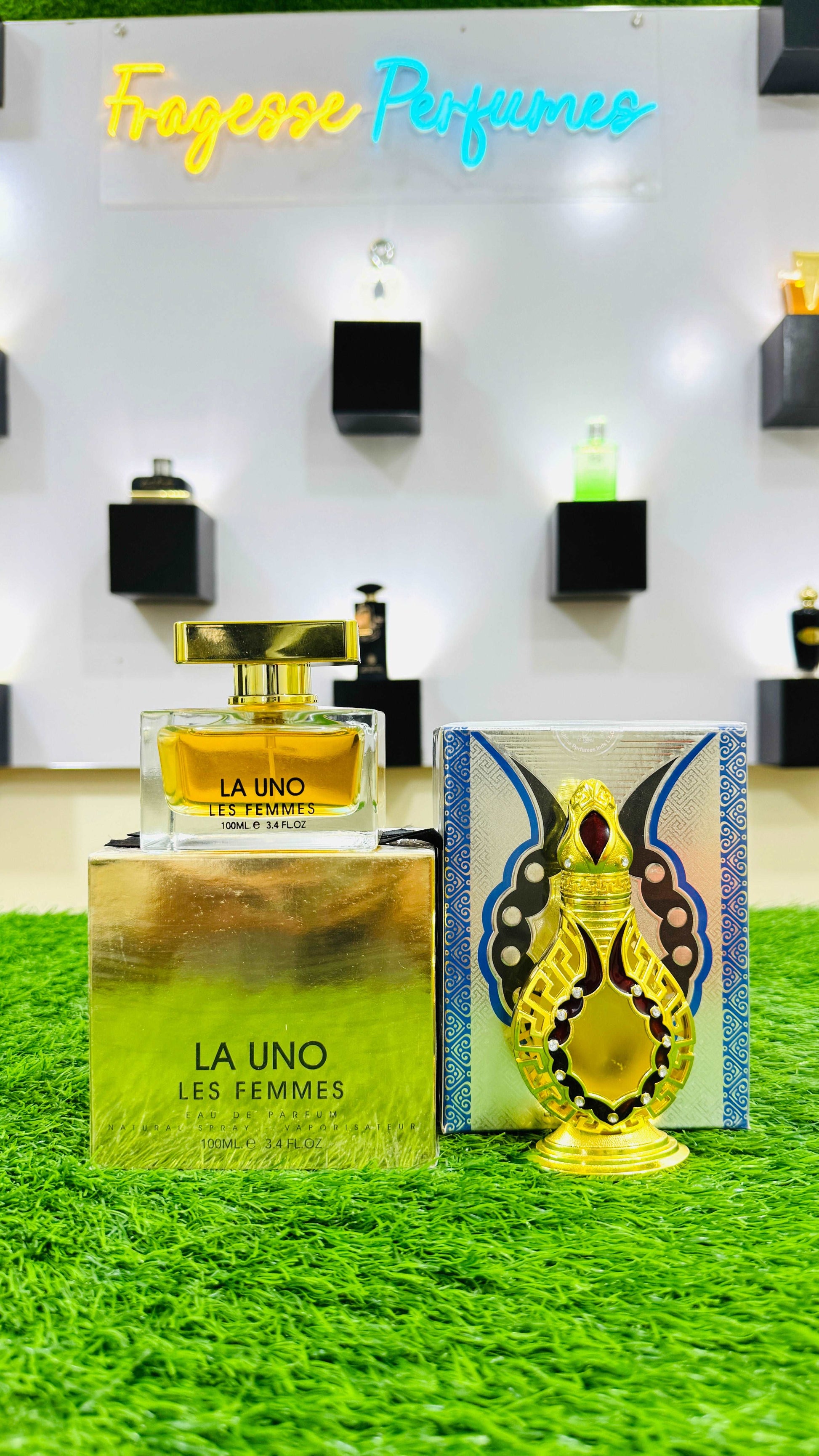 LA UNO Perfume and Najwa Attar with Sapil Body Spray Gift, Parcel Allow to Open