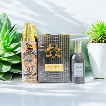 Godolphin with Just Jack Body Perfume and Vinco Body Spray (Ramadan Offer)