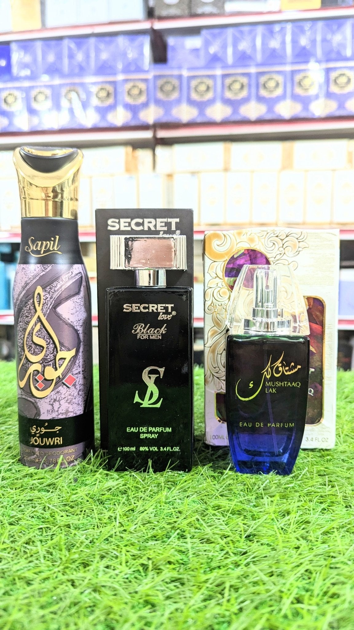 Mushtaq Lak Perfume, Secret Love and Sapil Body Gift, Parcel Allow to Open