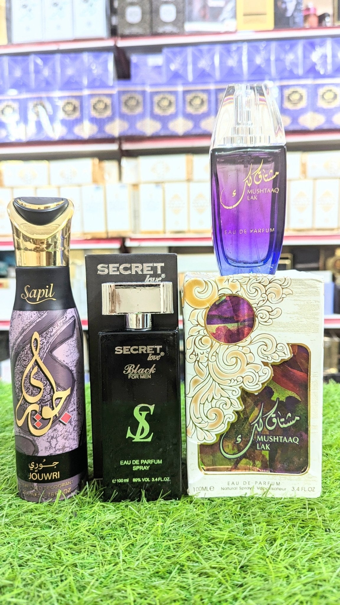 Mushtaq Lak Perfume, Secret Love and Sapil Body Gift, Parcel Allow to Open